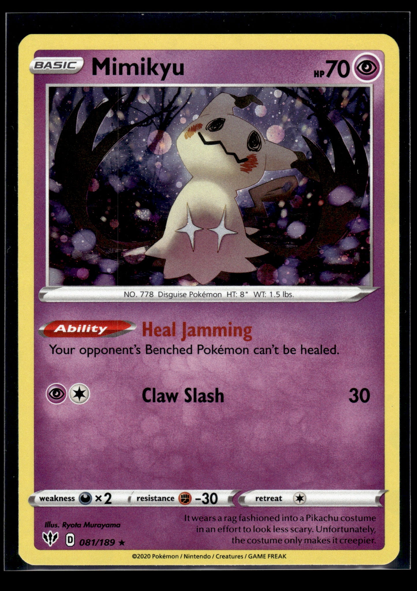 Mimikyu #081/189 Darkness Ablaze LP