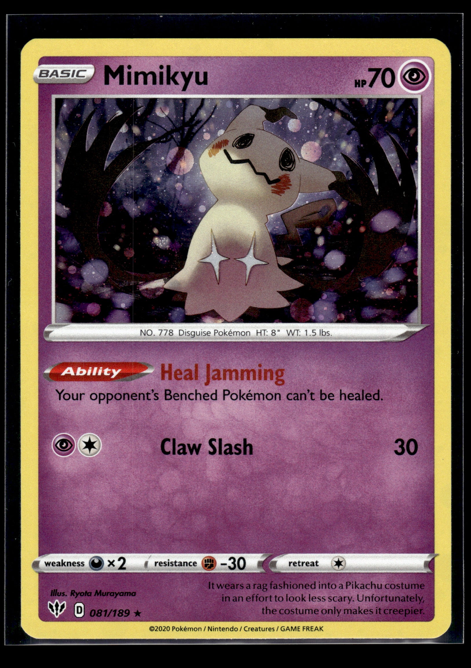 Mimikyu #081/189 Darkness Ablaze LP