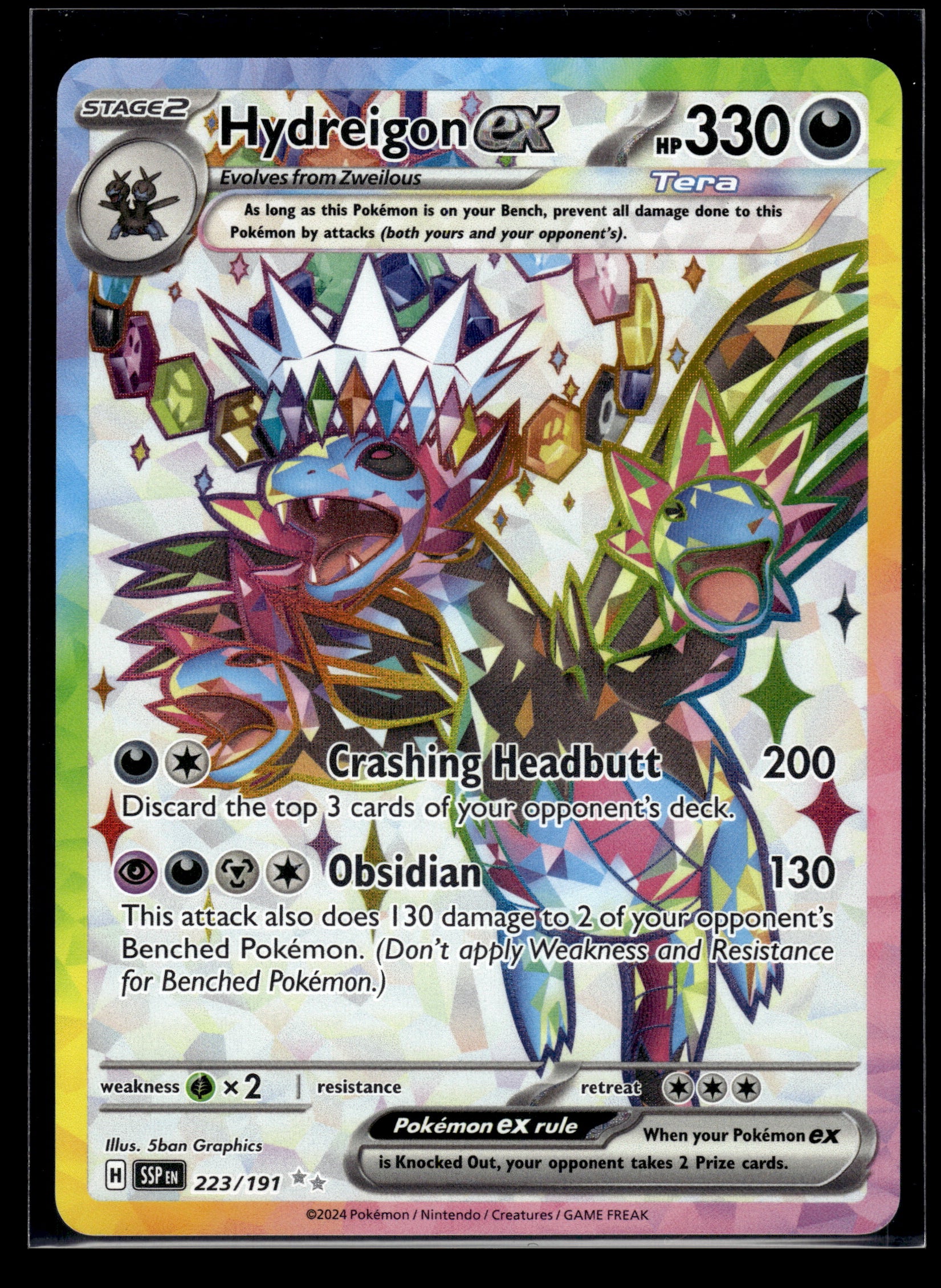 Hydreigon ex #223/191 Surging Sparks NM
