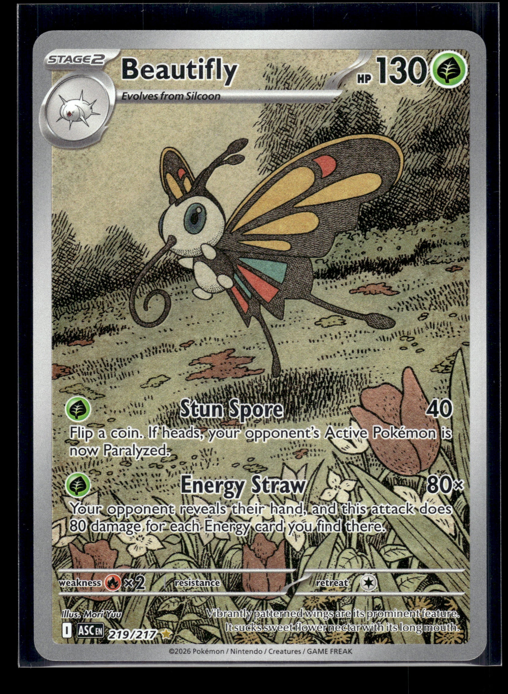 Beautifly #219/217 Ascended Heroes NM