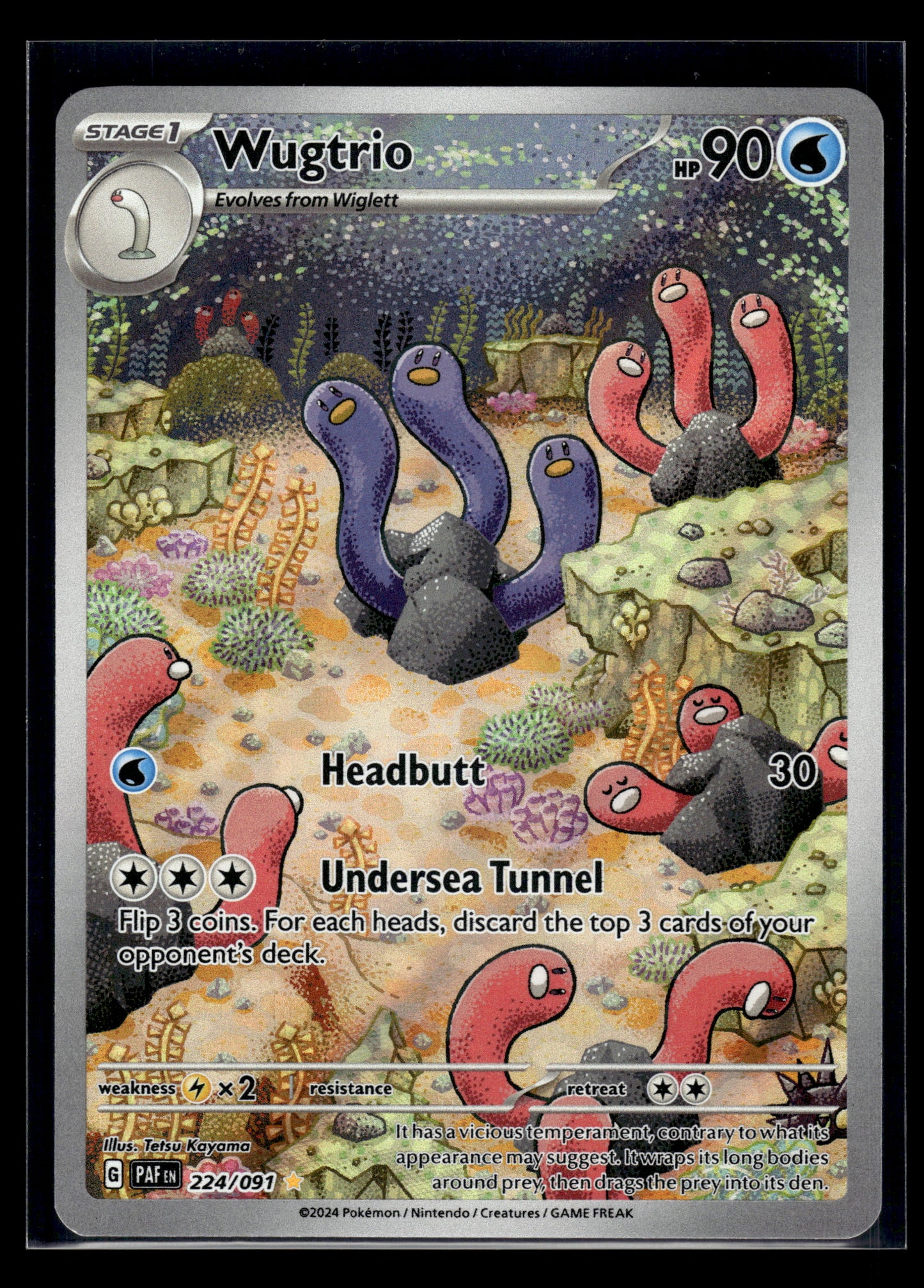 Wugtrio #224/091 Paldean Fates VLP