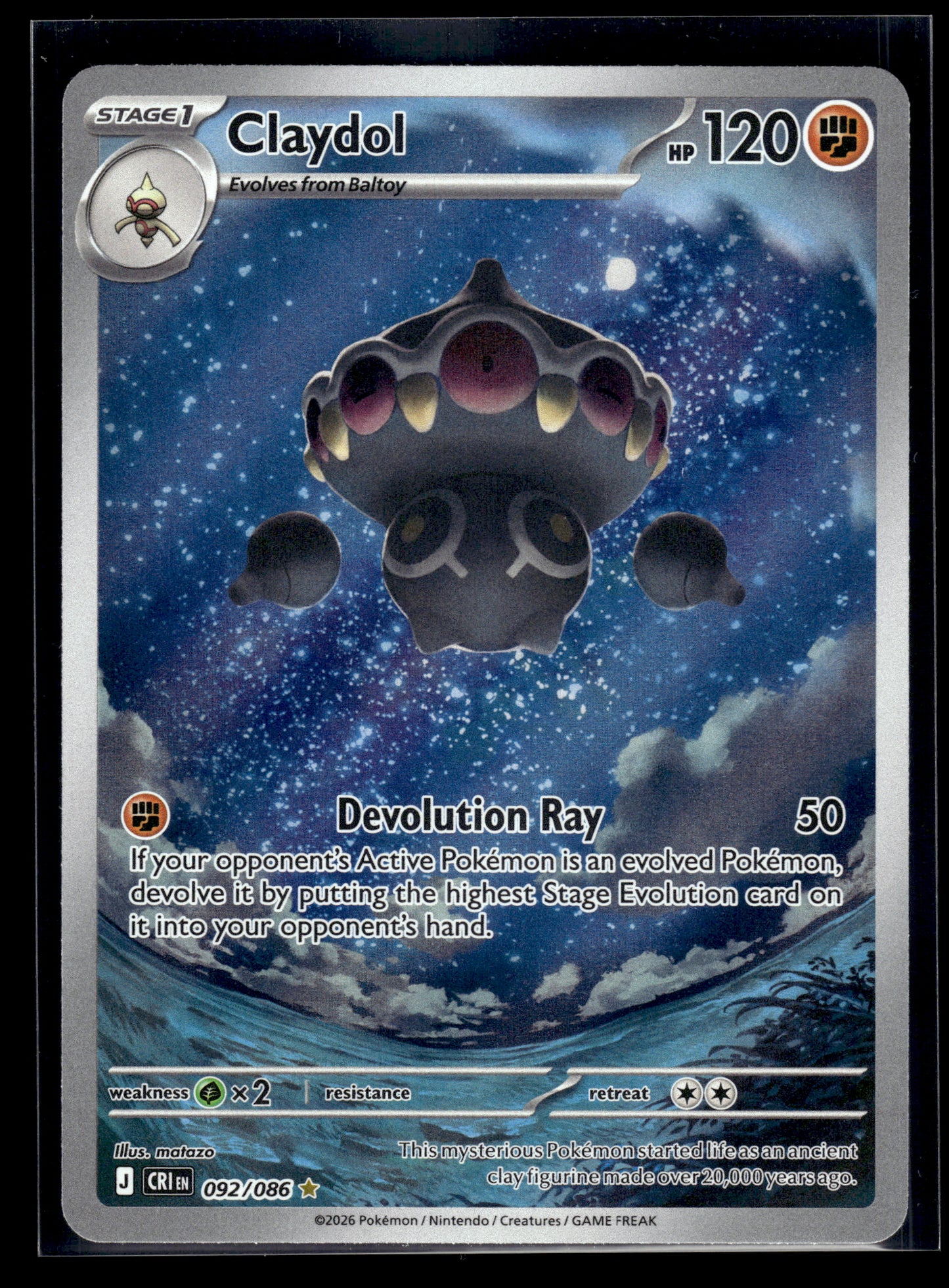 Claydol #092/086 Chaos Rising NM