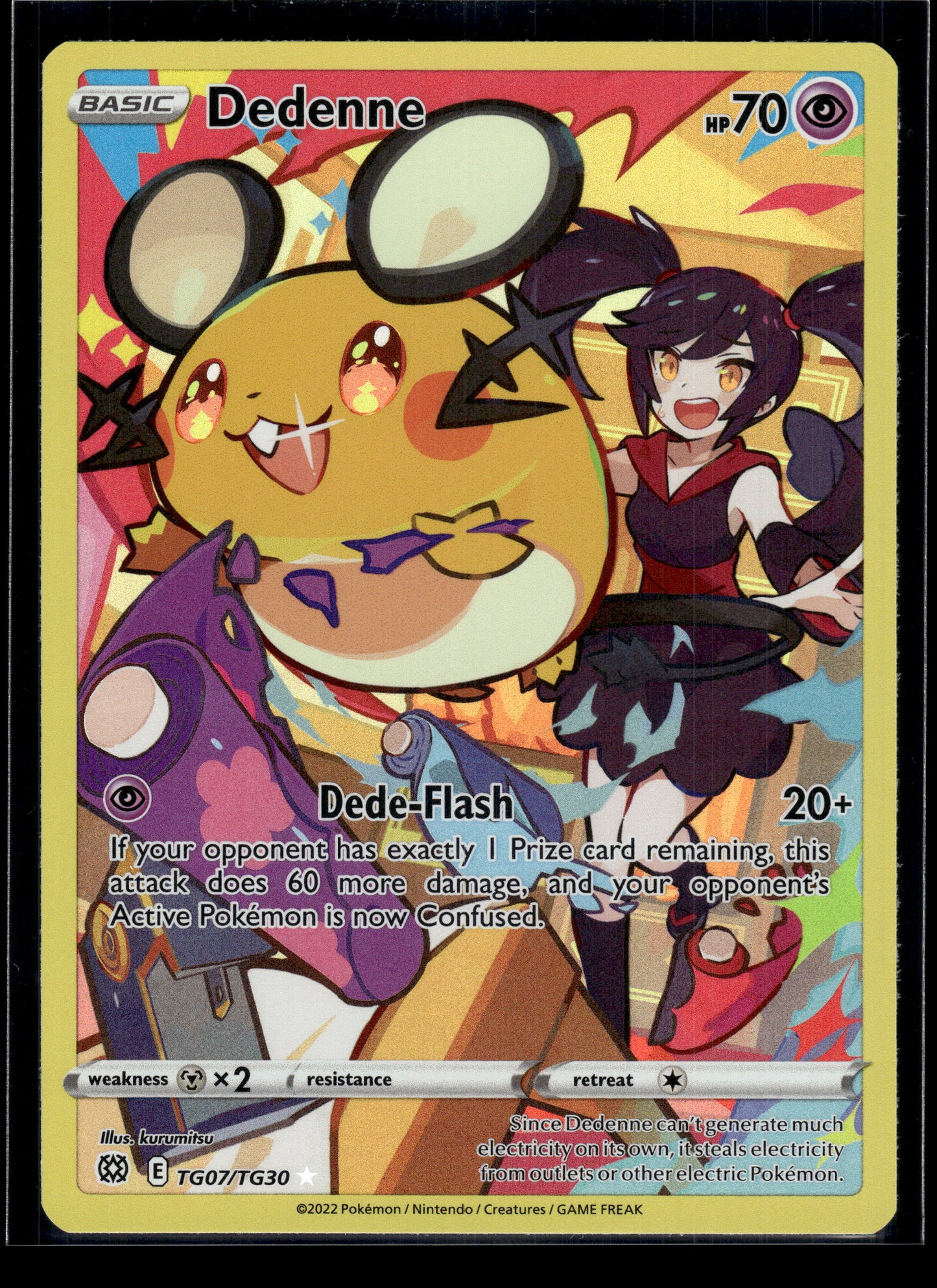 Dedenne #TG07/TG30 Brilliant Stars Trainer Gallery VLP