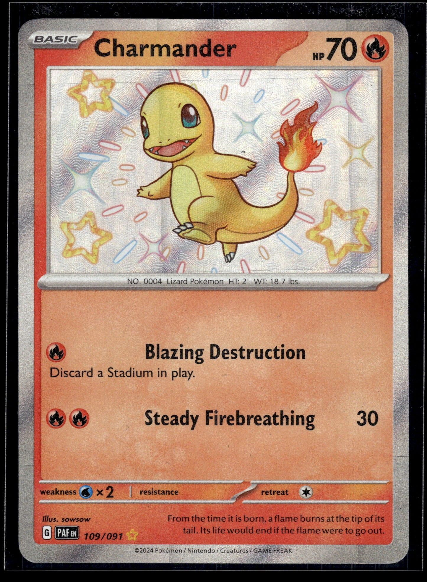 Charmander #109/091 Paldean Fates VLP