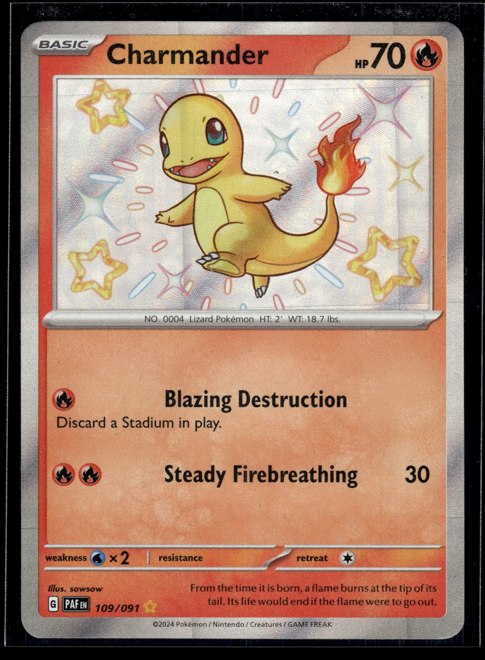 Charmander #109/091 Paldean Fates VLP