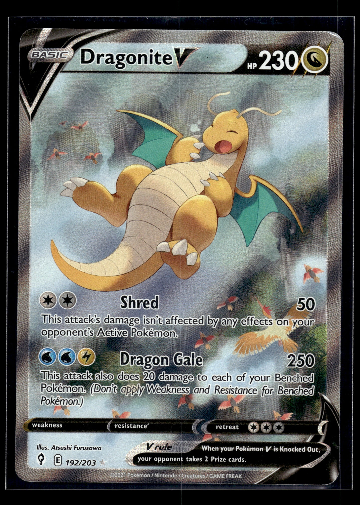 Dragonite V (Alt Art) #192/203 Evolving Skies LP