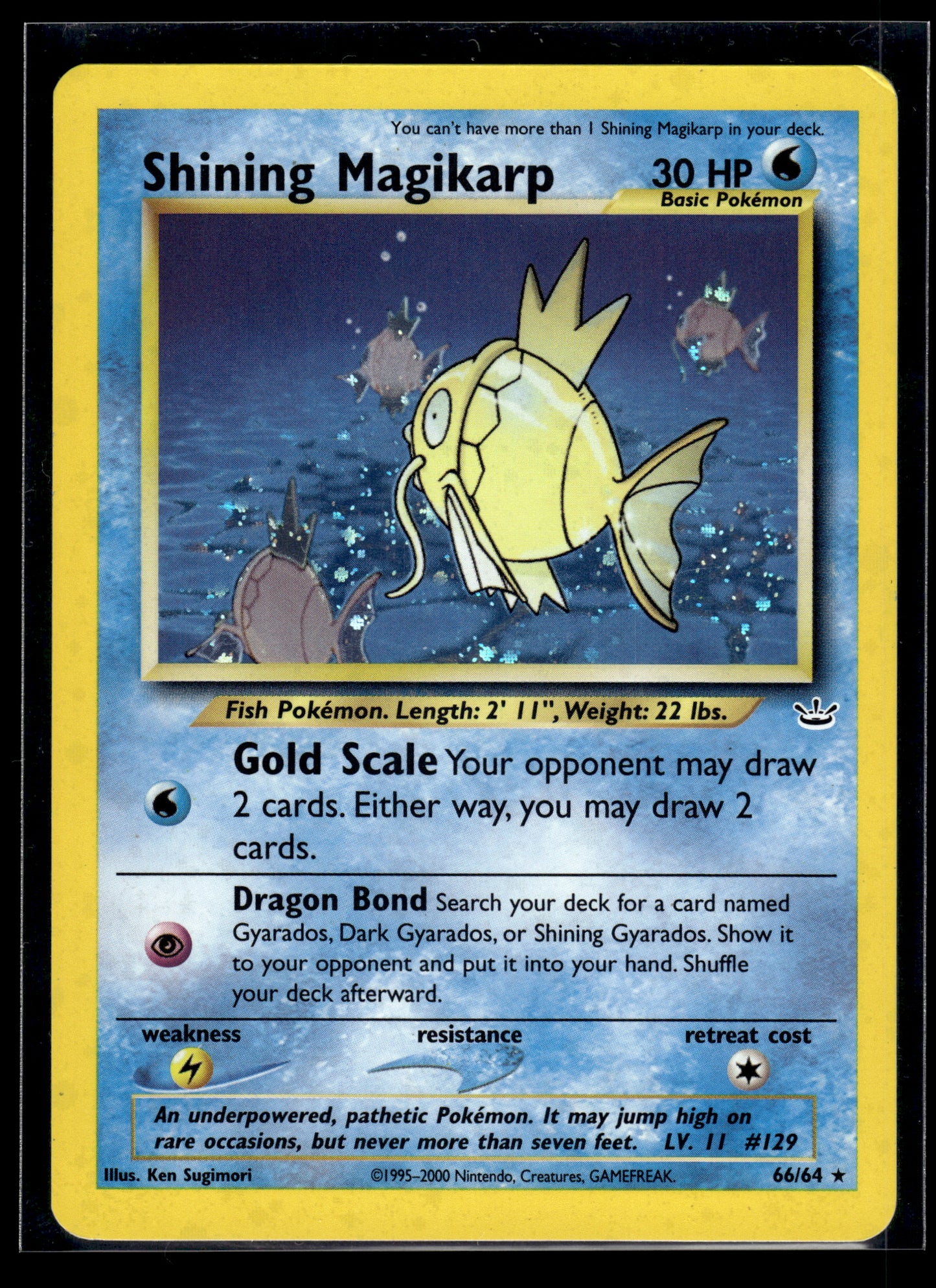 Shining Magikarp #66/64 Neo Revelation LP