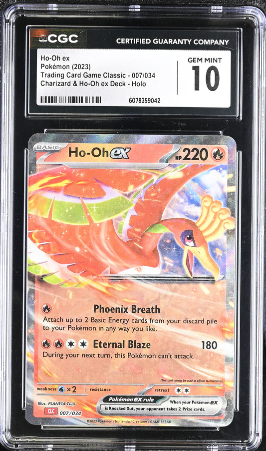CGC 10 Ho-Oh ex #007/034 Trading Card Game Classic