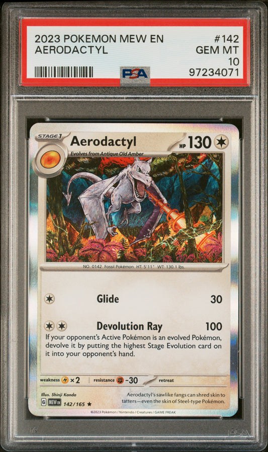 PSA 10 Aerodactyl #142 151