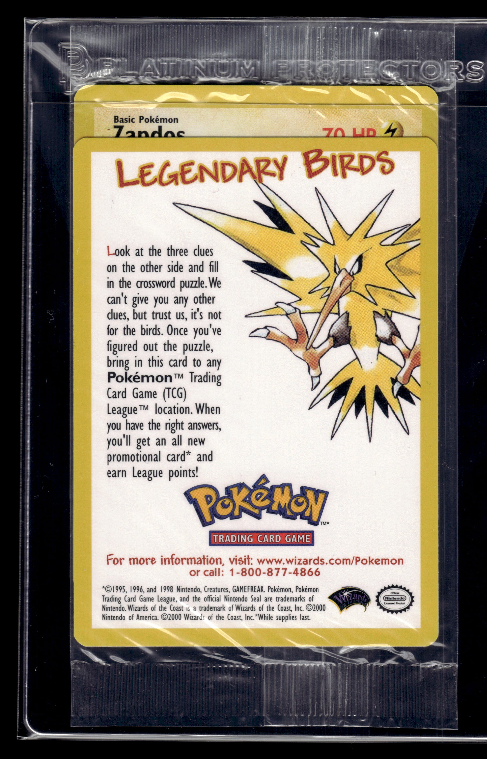 Zapdos #23/53 SEALED WoTC Promo NM