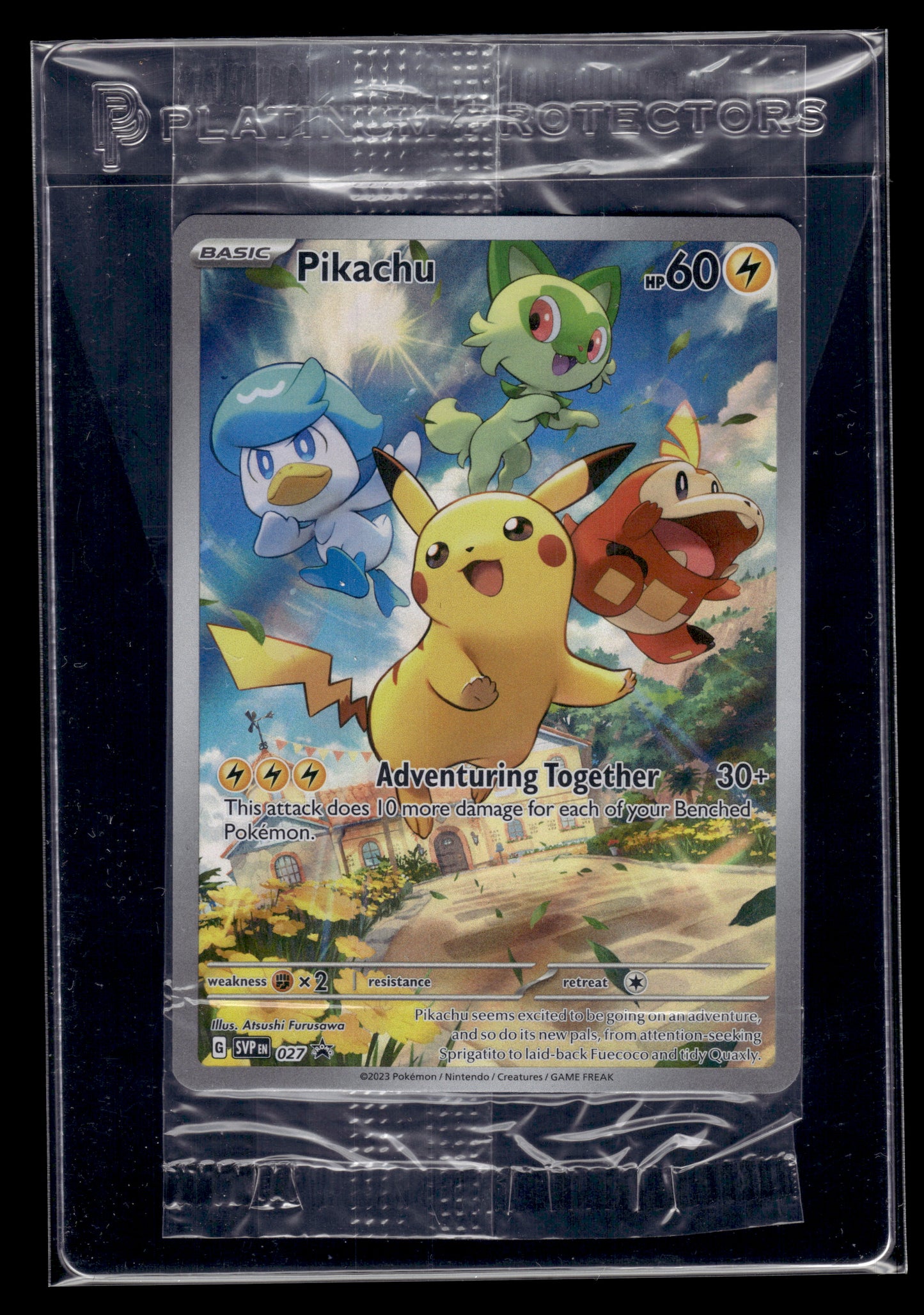 Pikachu #027 SEALED Scarlet & Violet Promo VLP