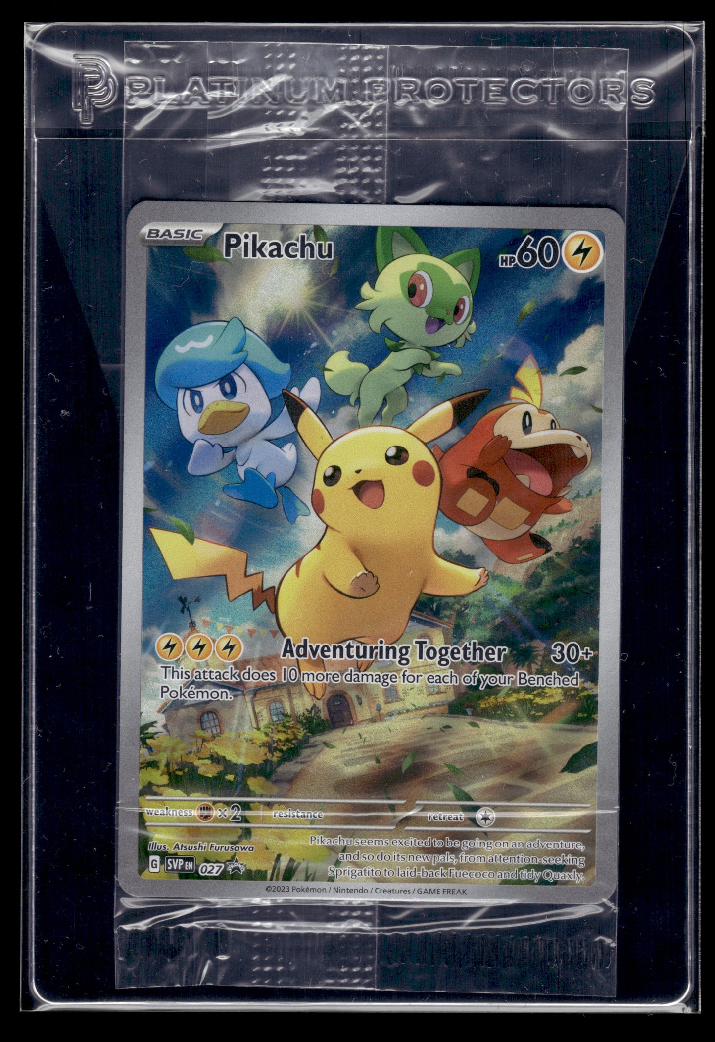 Pikachu #027 SEALED Scarlet & Violet Promo Cards NM