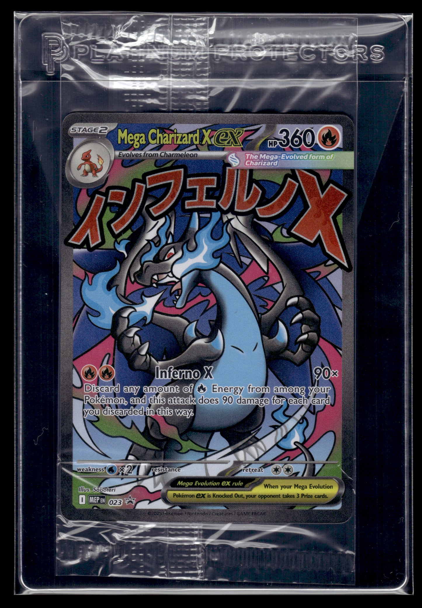 Mega Charizard X ex #023 SEALED Mega Evolution Promo NM