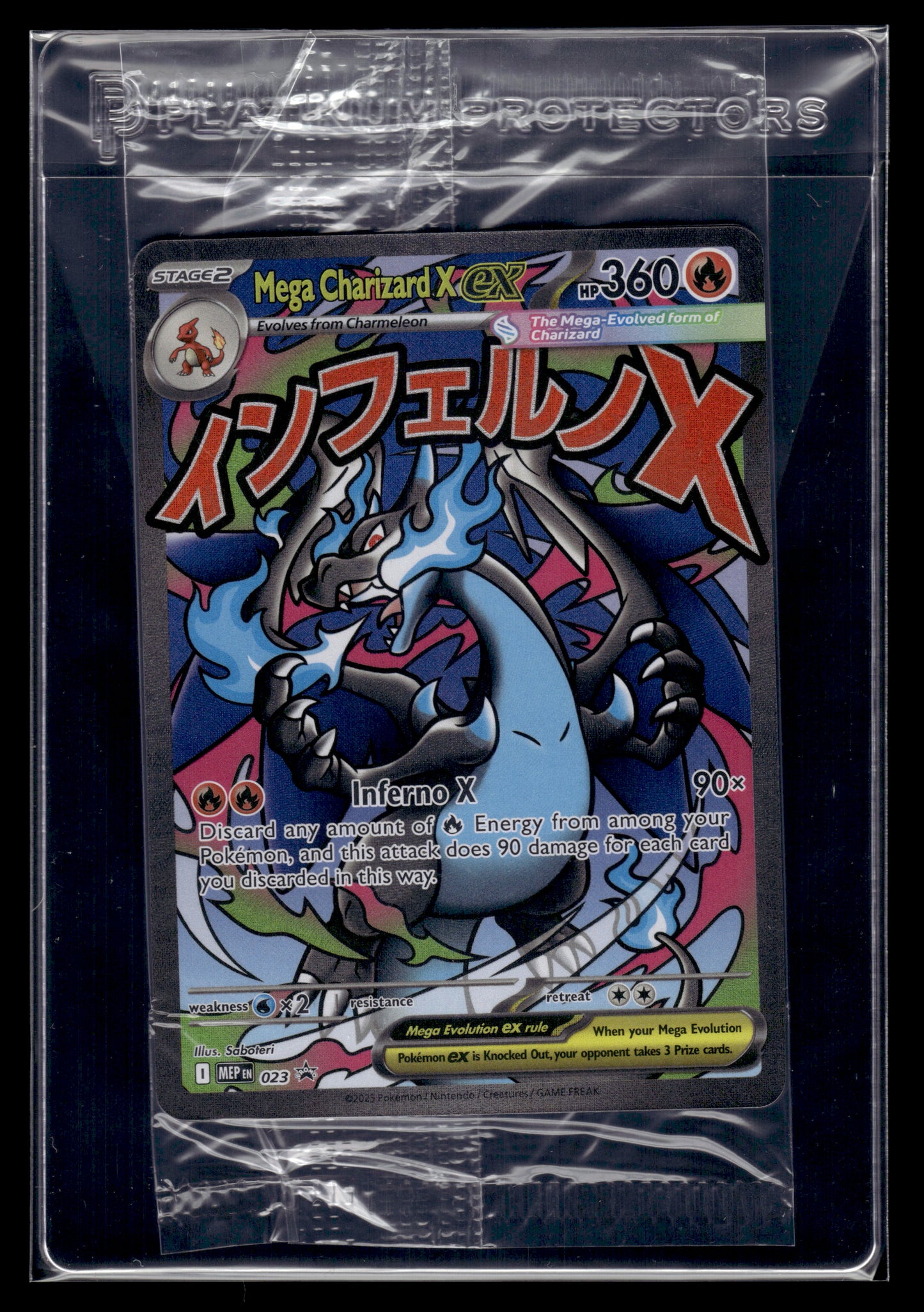 Mega Charizard X ex #023 SEALED Mega Evolution Promo NM