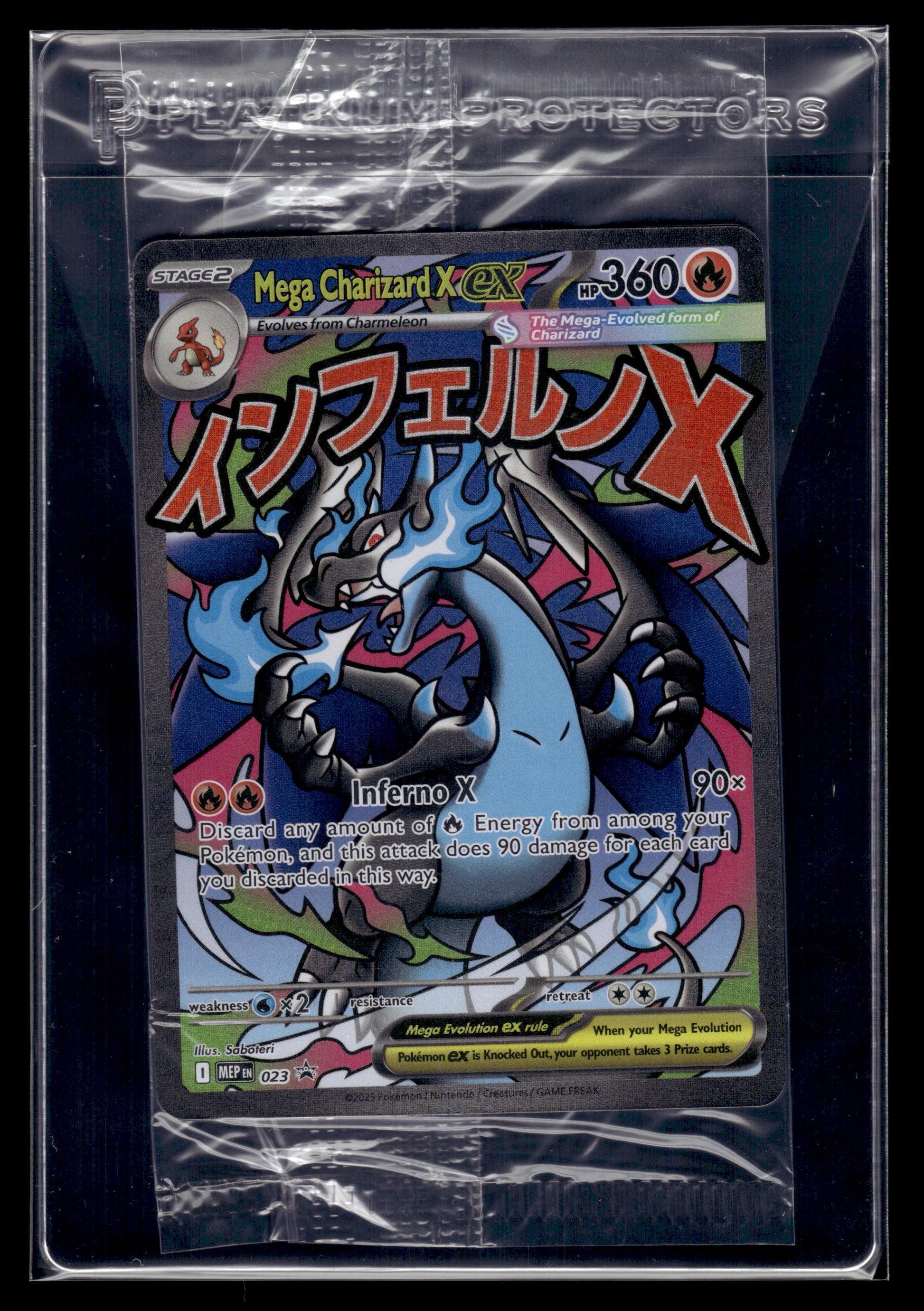 Mega Charizard X ex #023 SEALED Mega Evolution Promo NM