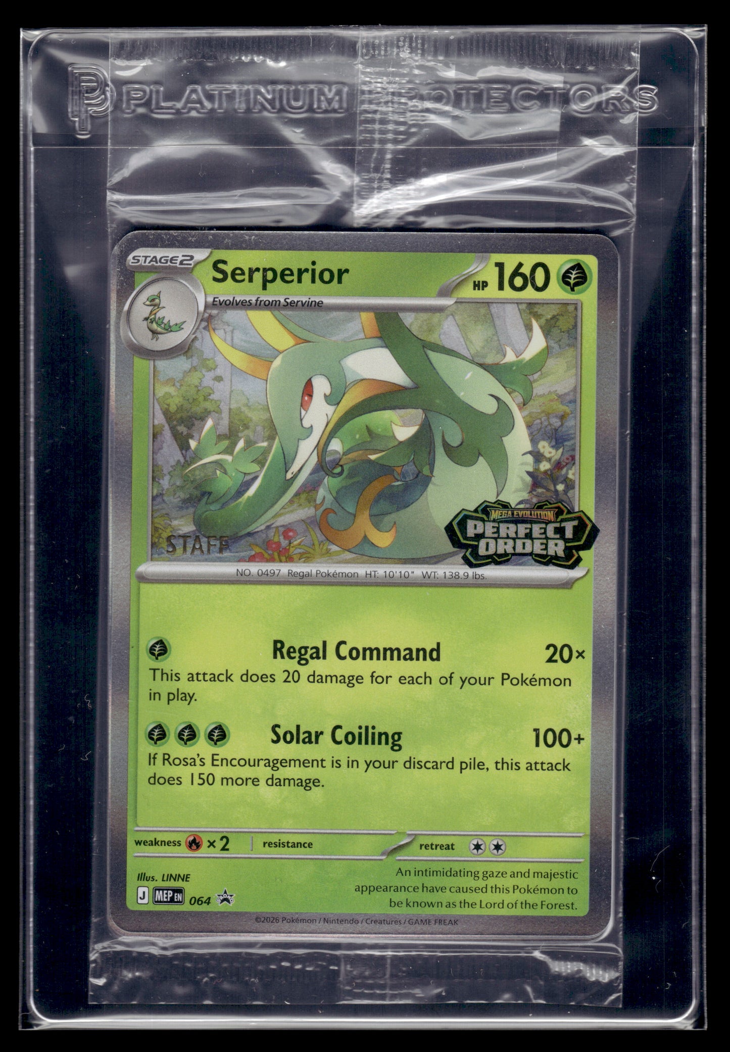 Serperior (STAMP) #064 SEALED Mega Evolution Promo NM