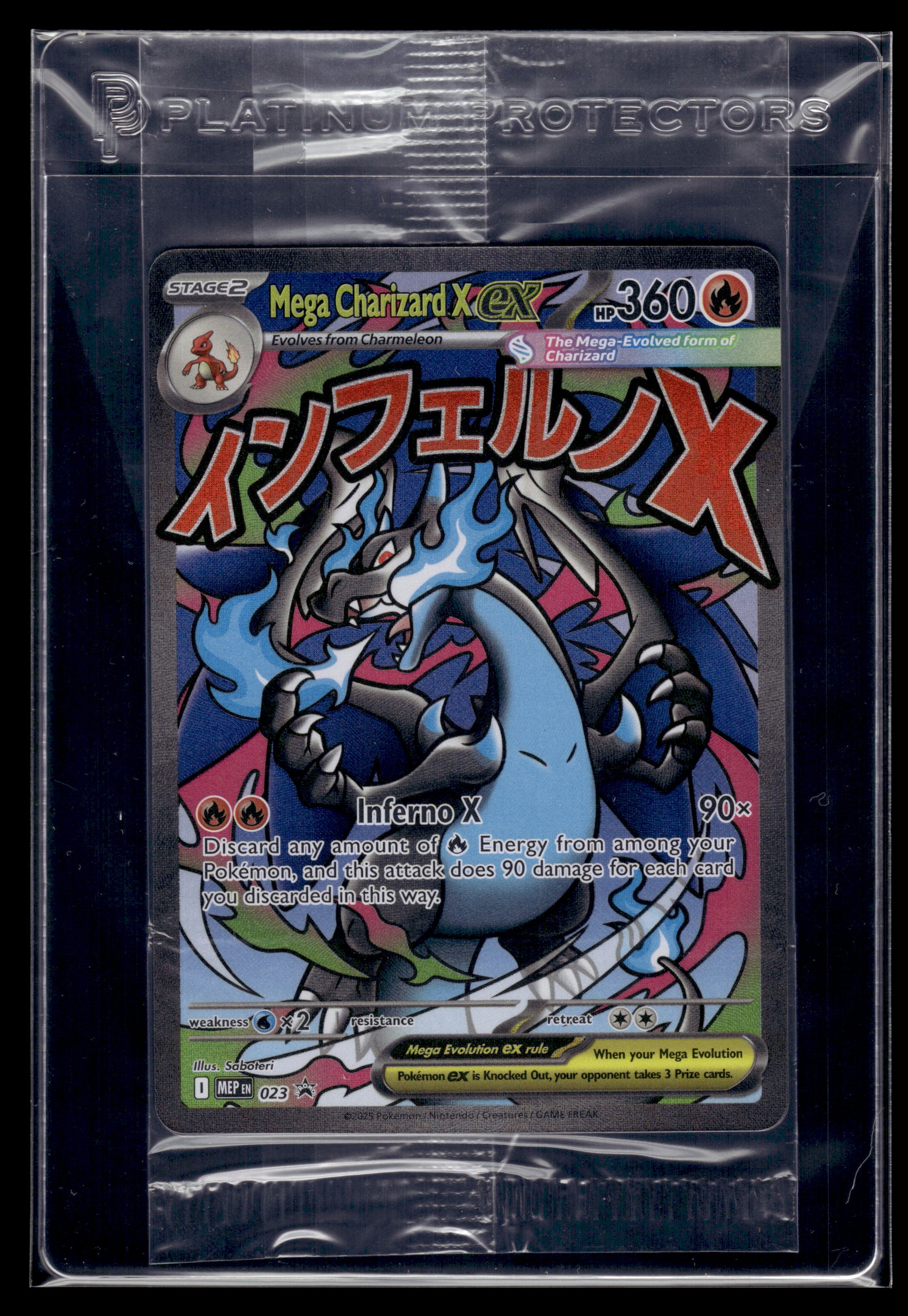 Mega Charizard X ex #023 SEALED Mega Evolution Promo NM