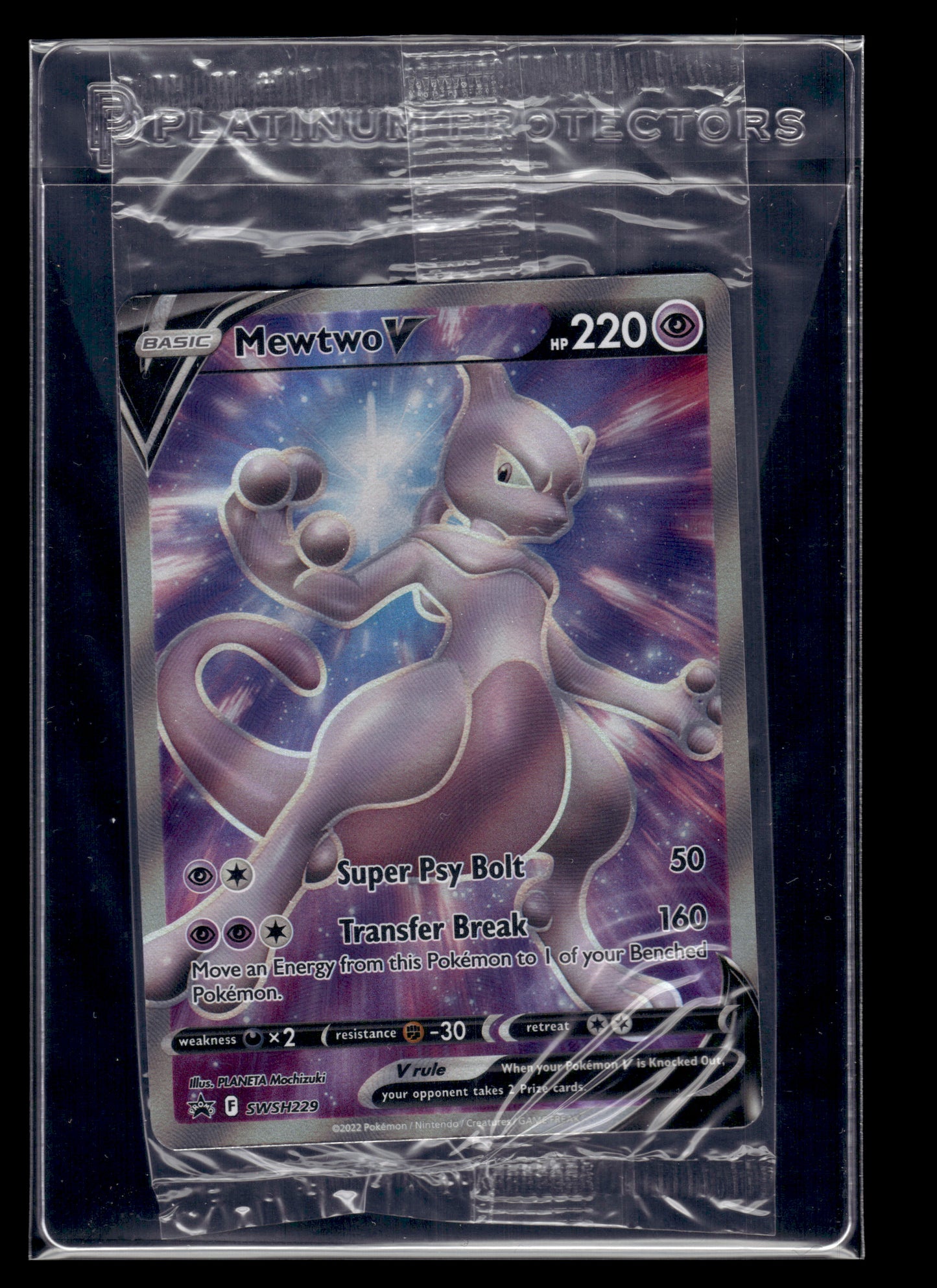 Mewtwo V #SWSH229 SEALED Sword & Shield Promo Cards NM