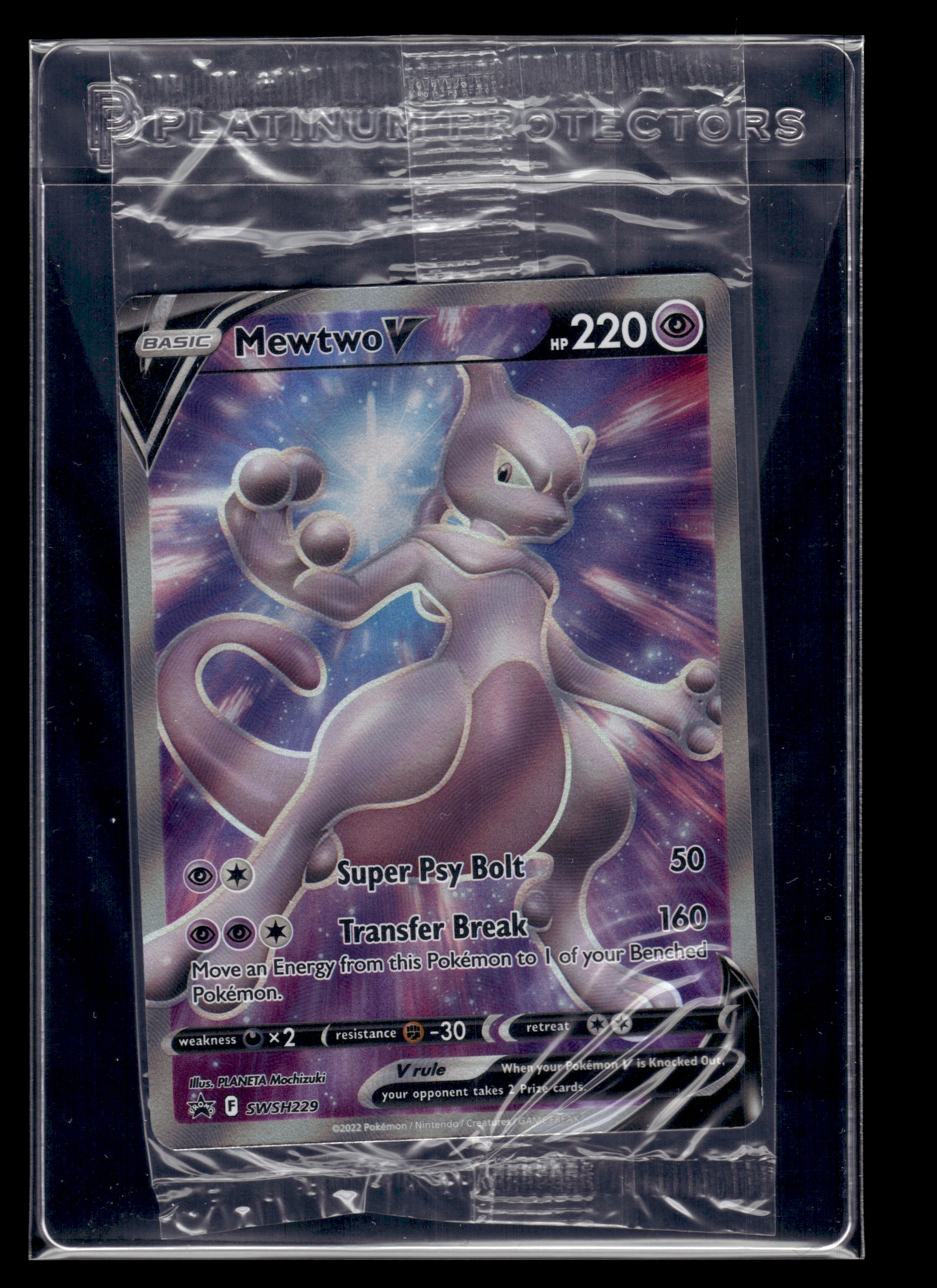 Mewtwo V #SWSH229 SEALED Sword & Shield Promo Cards NM