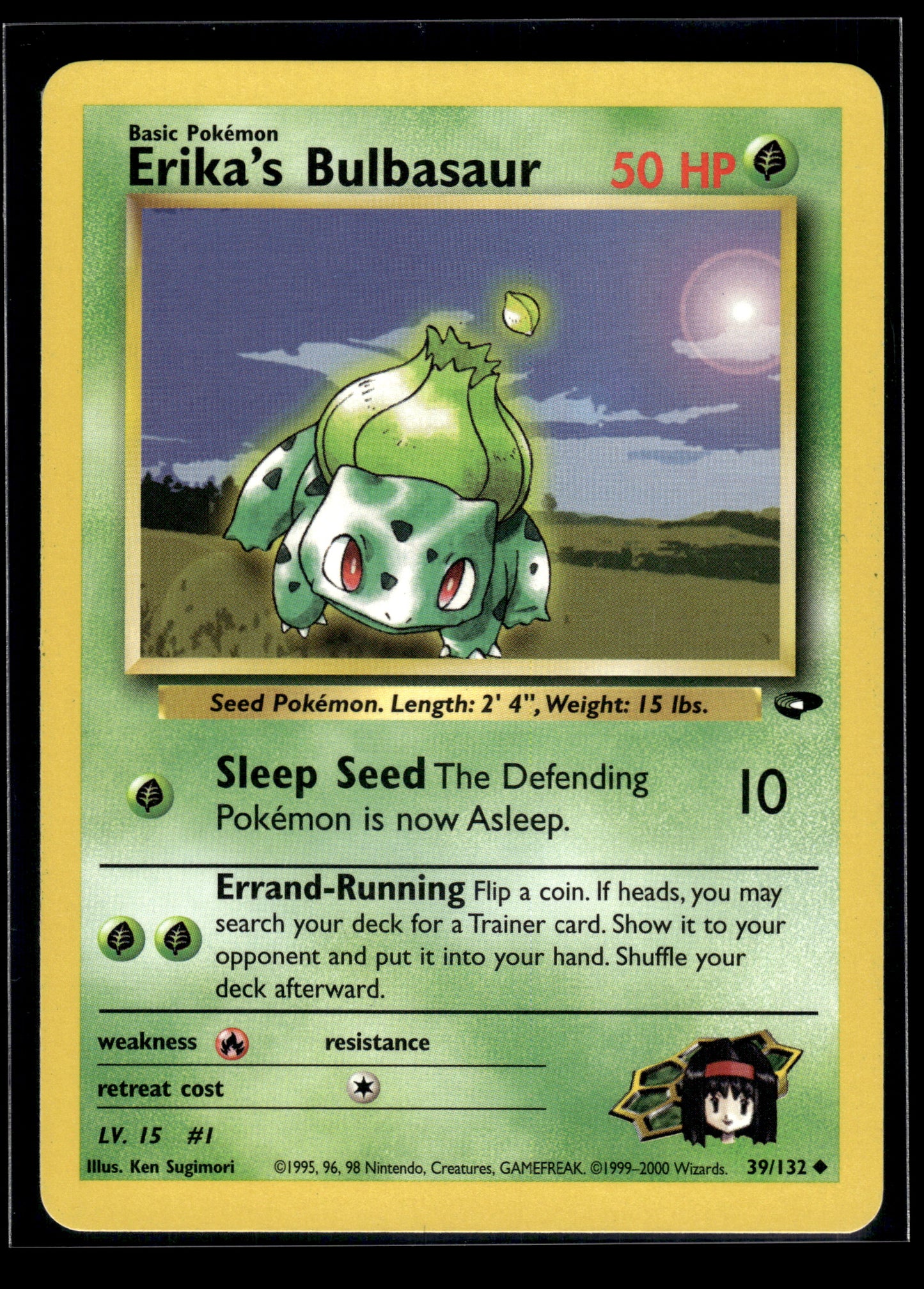 Erika's Bulbasaur #039/132 Gym Challenge LP