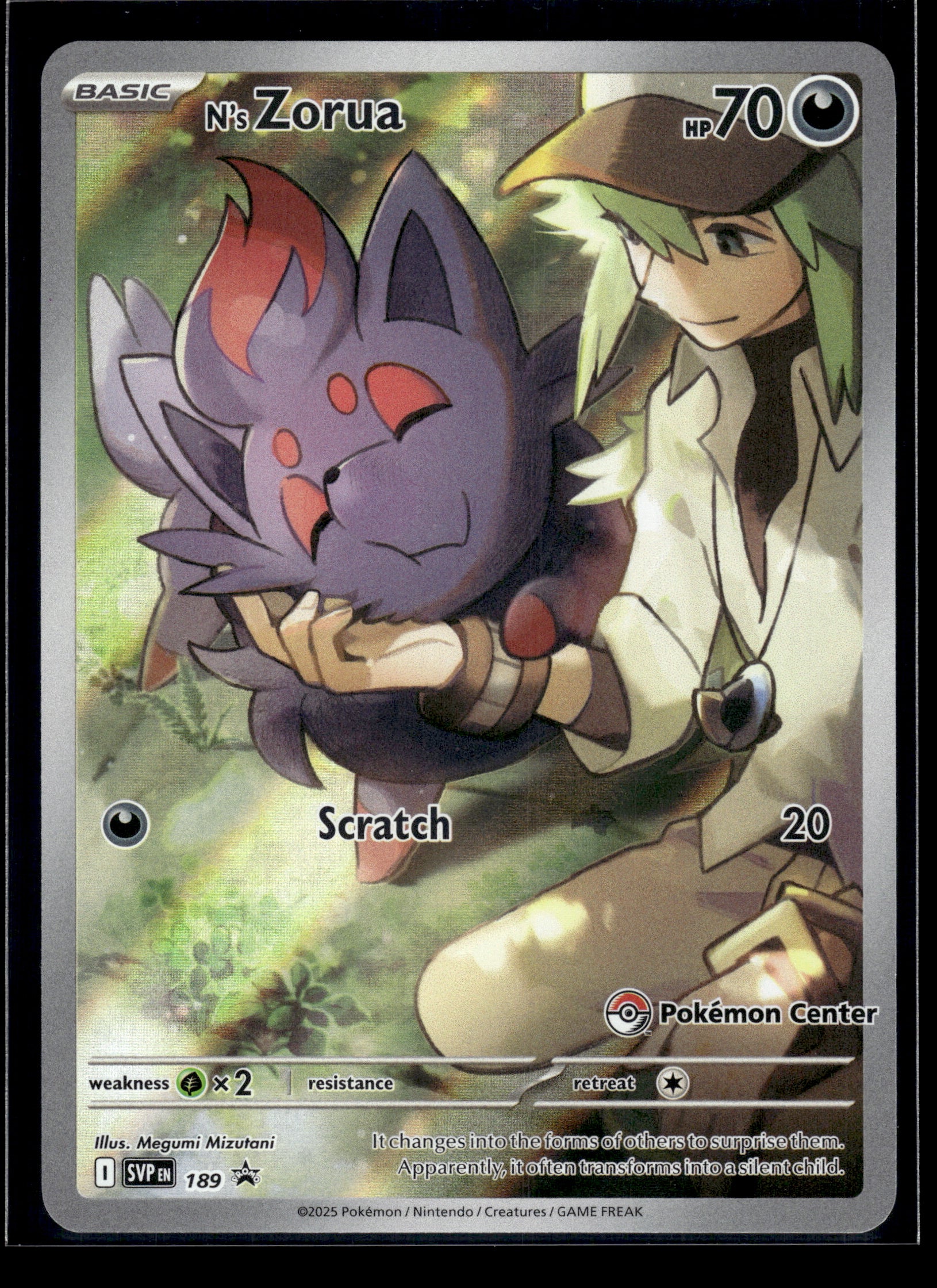 N's Zorua #189 STAMPED Scarlet & Violet Promo VLP