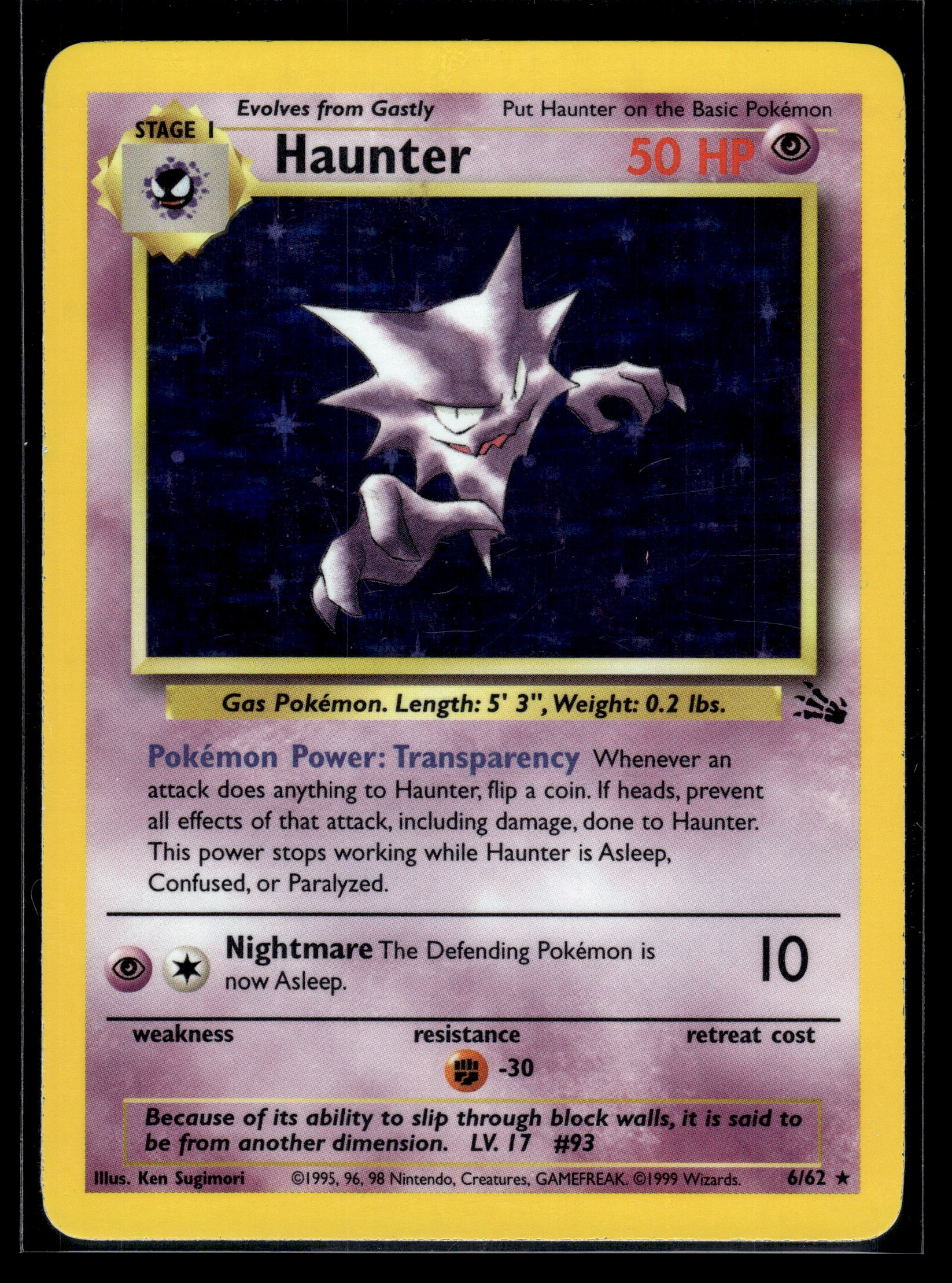 Haunter #06/62 Fossil MP