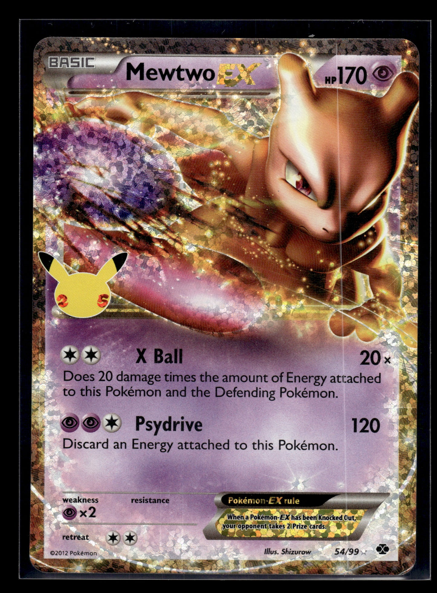 Mewtwo EX #54/99 Celebrations: Classic Collection NM