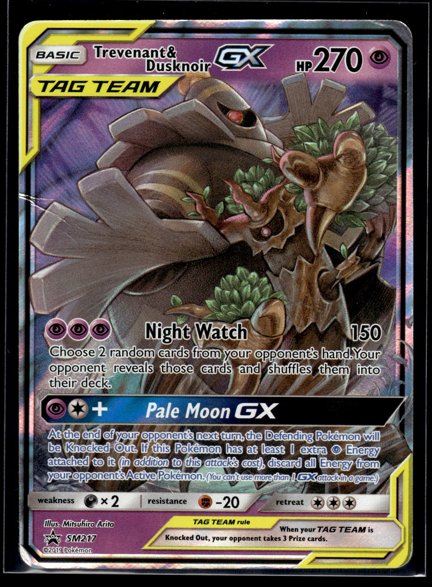 Trevenant & Dusknoir GX #SM217 SM Promos HP
