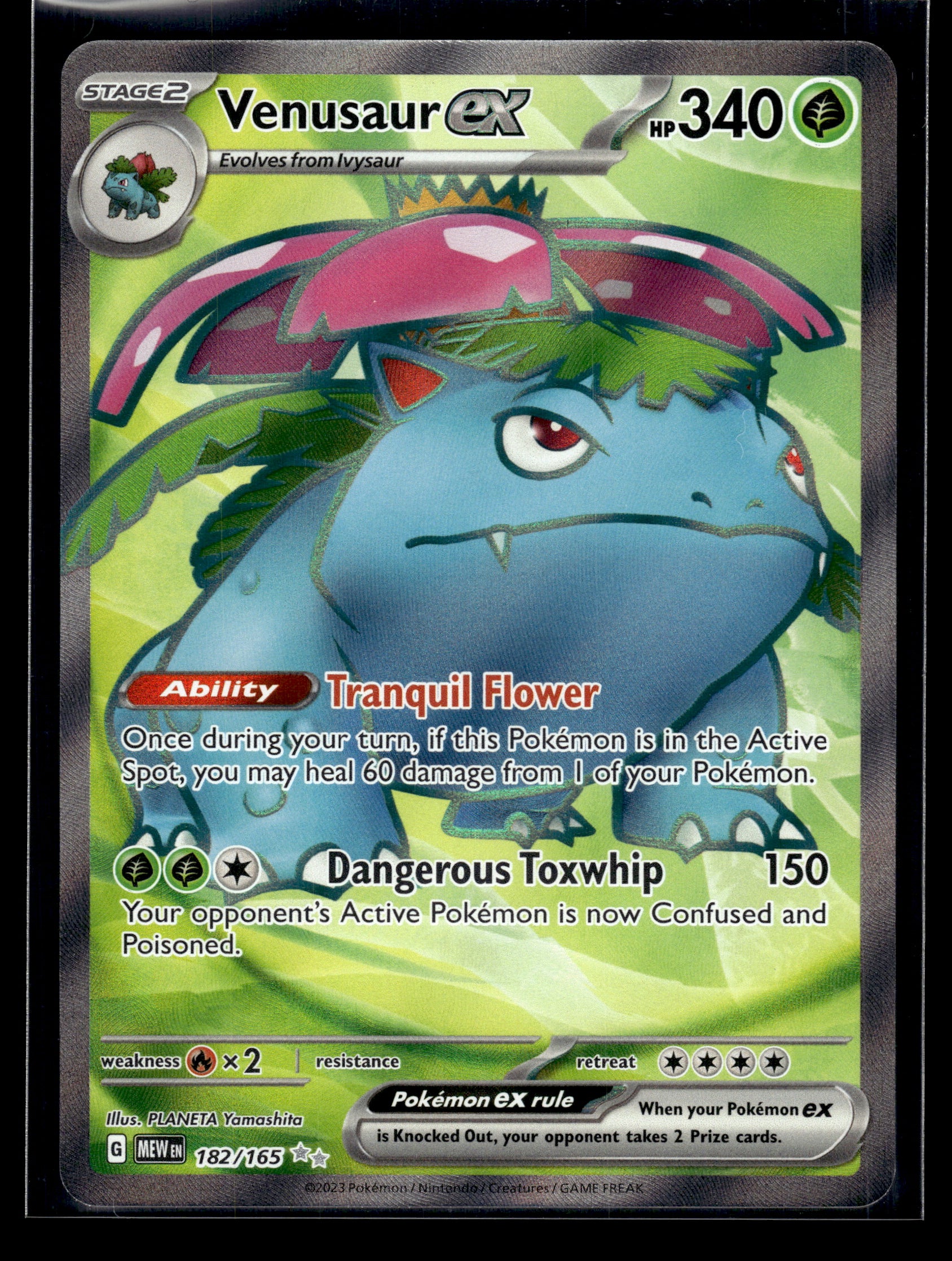 Venusaur ex #182/165 Scarlet & Violet 151 NM
