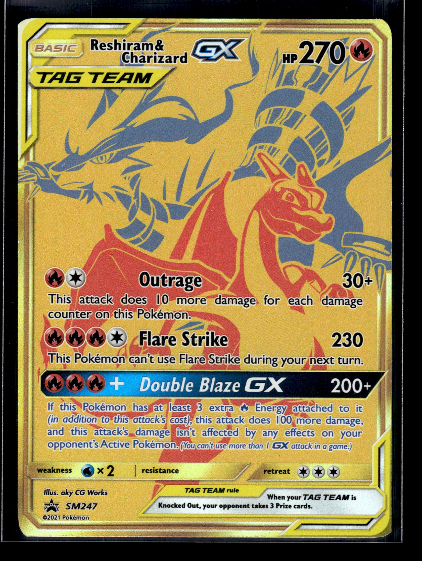 Reshiram & Charizard GX #SM247 SM Promos VLP