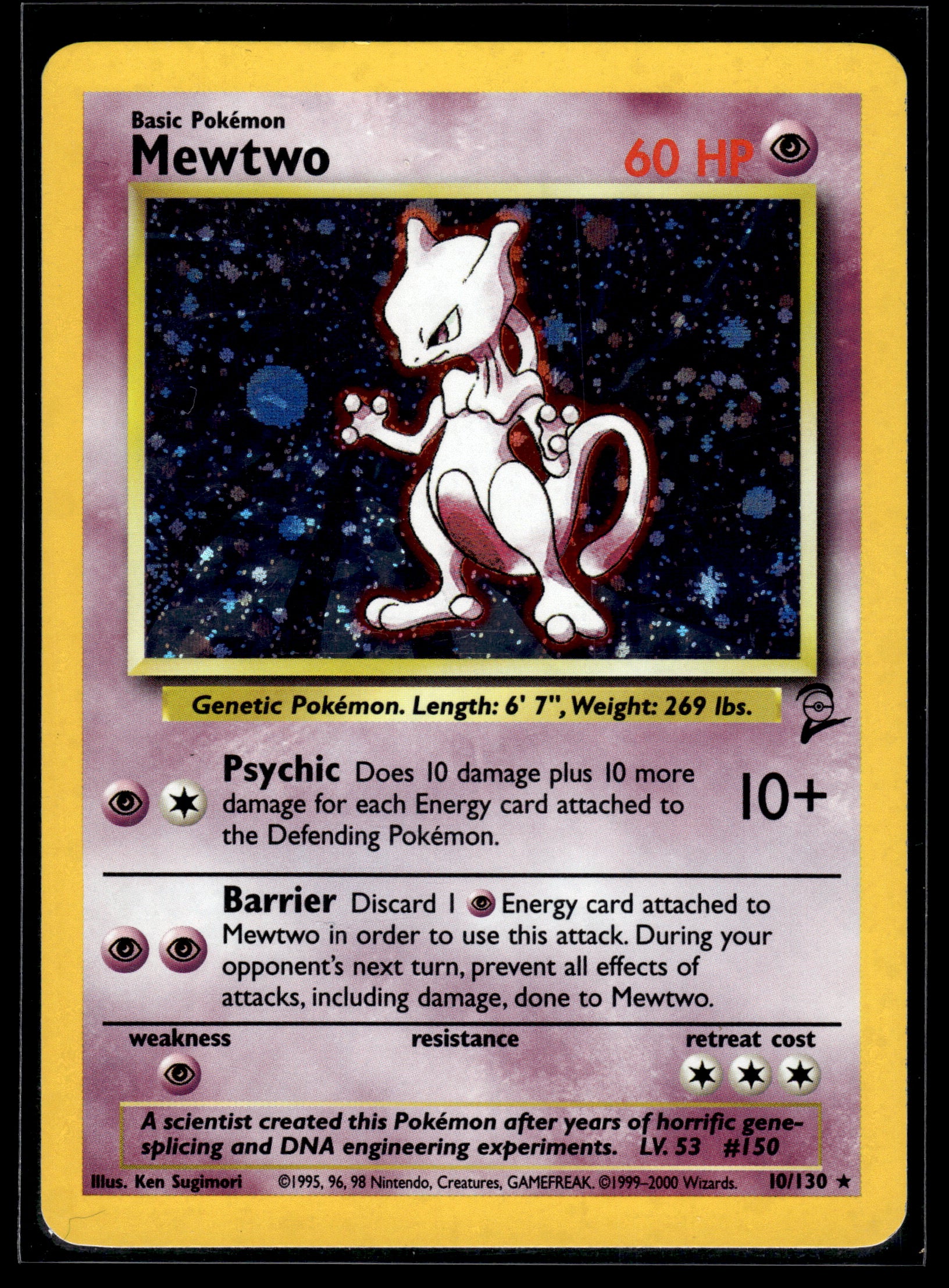 Mewtwo #010/130 Base Set 2 LP