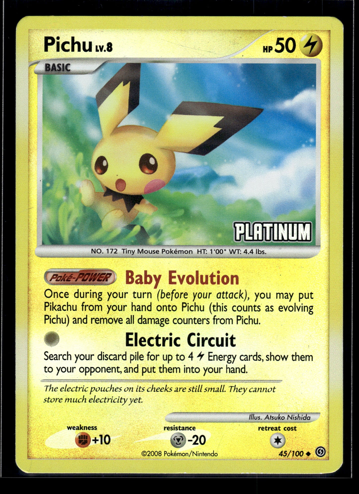 Pichu #45/100 (Platinum) Stormfront MP