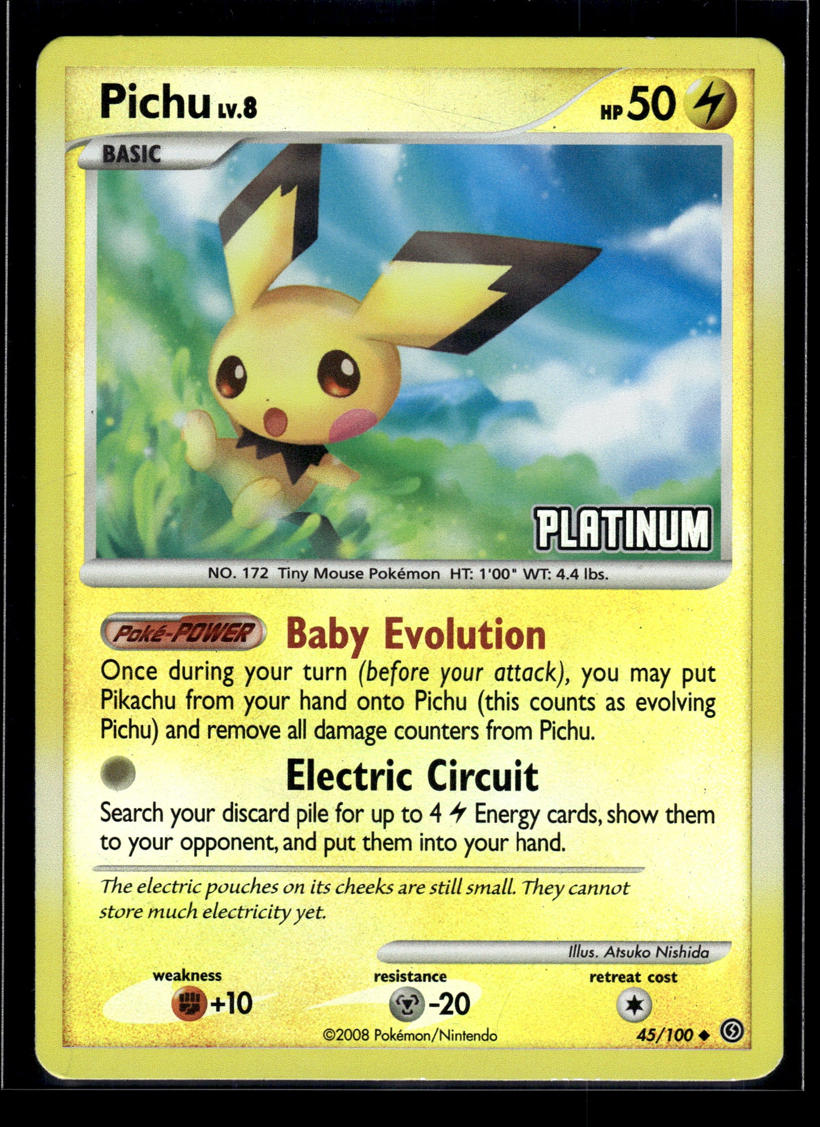 Pichu #45/100 (Platinum) Stormfront MP