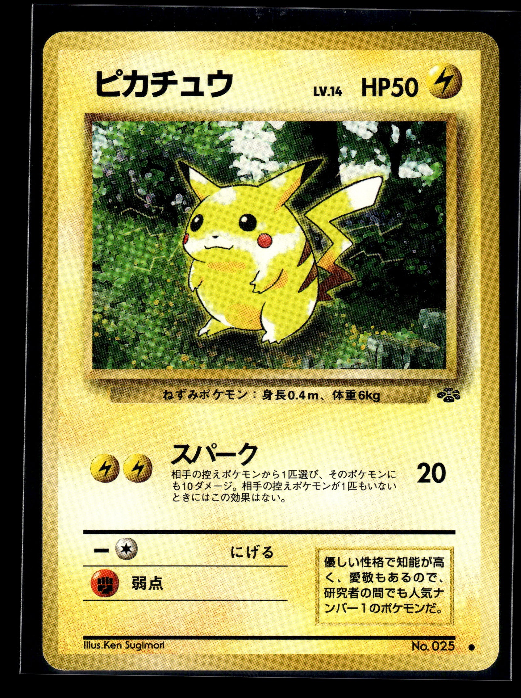 Pikachu #025 Japanese Jungle VLP