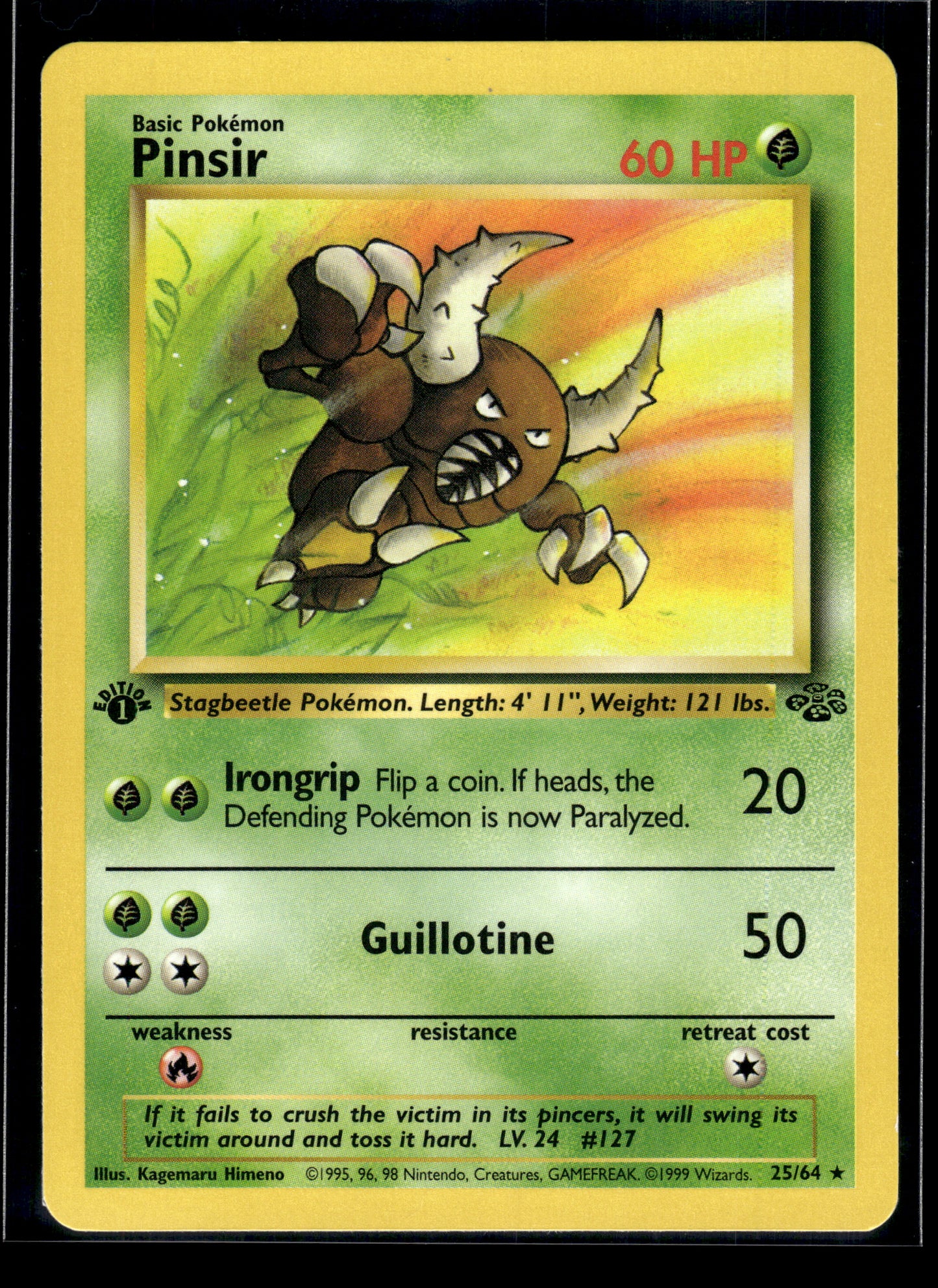 Pinsir #25/64 1st Edition Jungle LP