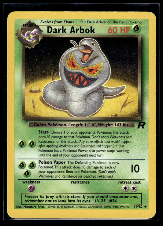 Dark Arbok #19/82 Team Rocket LP