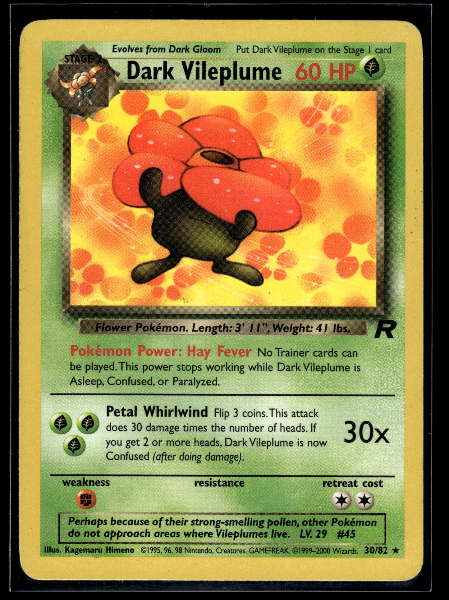 Dark Vileplume #30/82 Team Rocket MP
