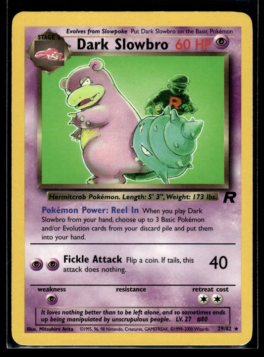 Dark Slowbro #29/82 Team Rocket LP