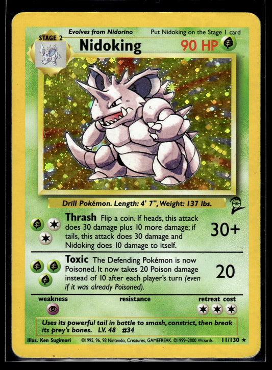 Nidoking #011/130 Base Set 2 MP