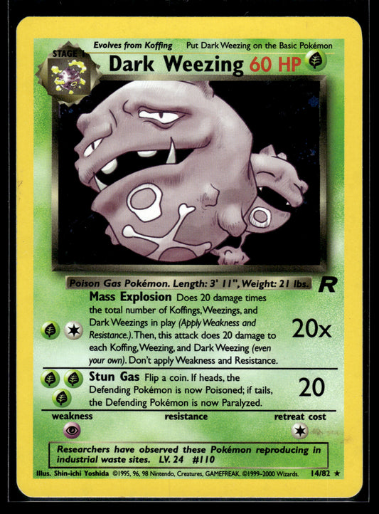Dark Weezing #14/82 Team Rocket LP