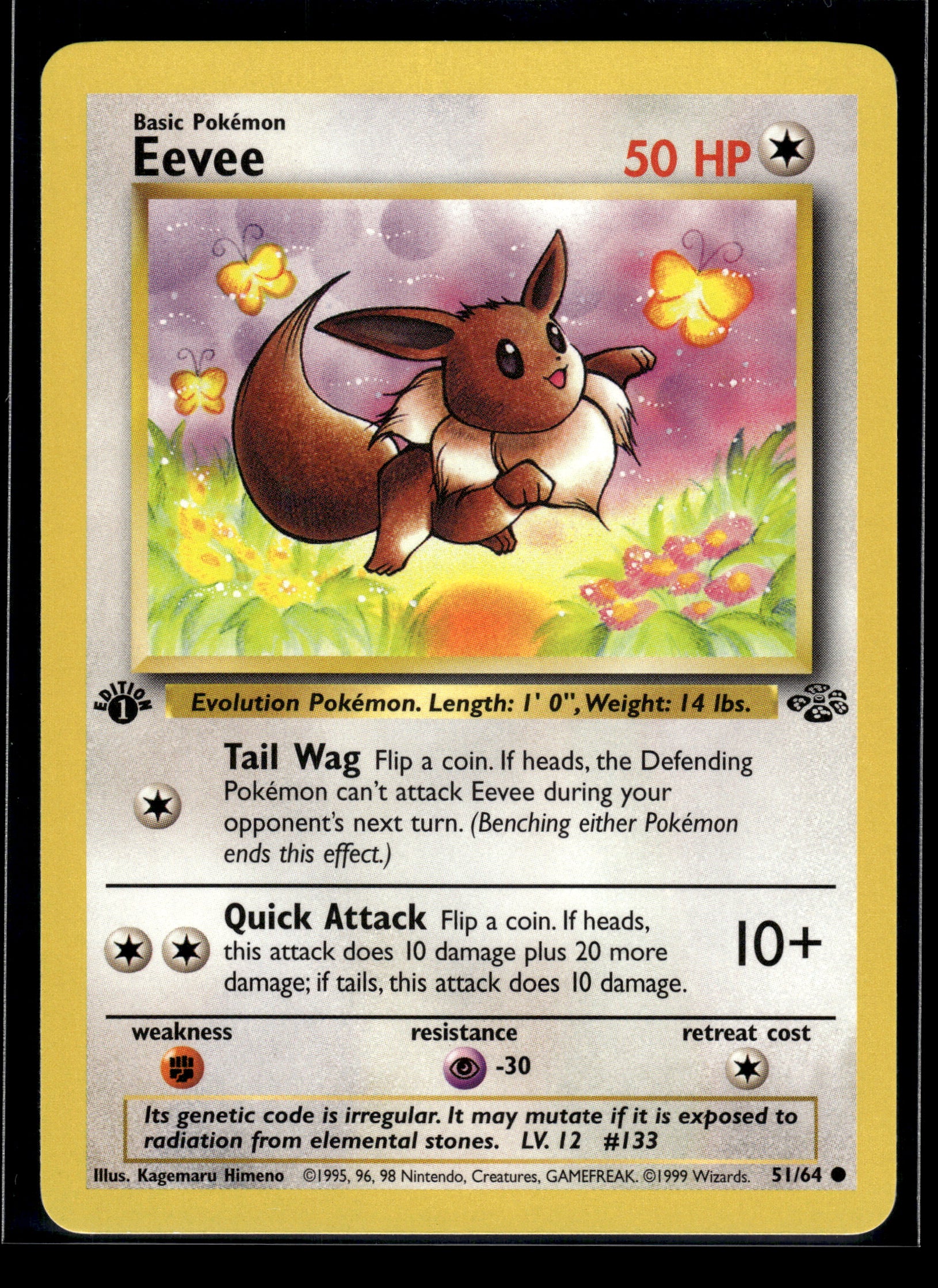Eevee #51/64 1st Edition Jungle VLP