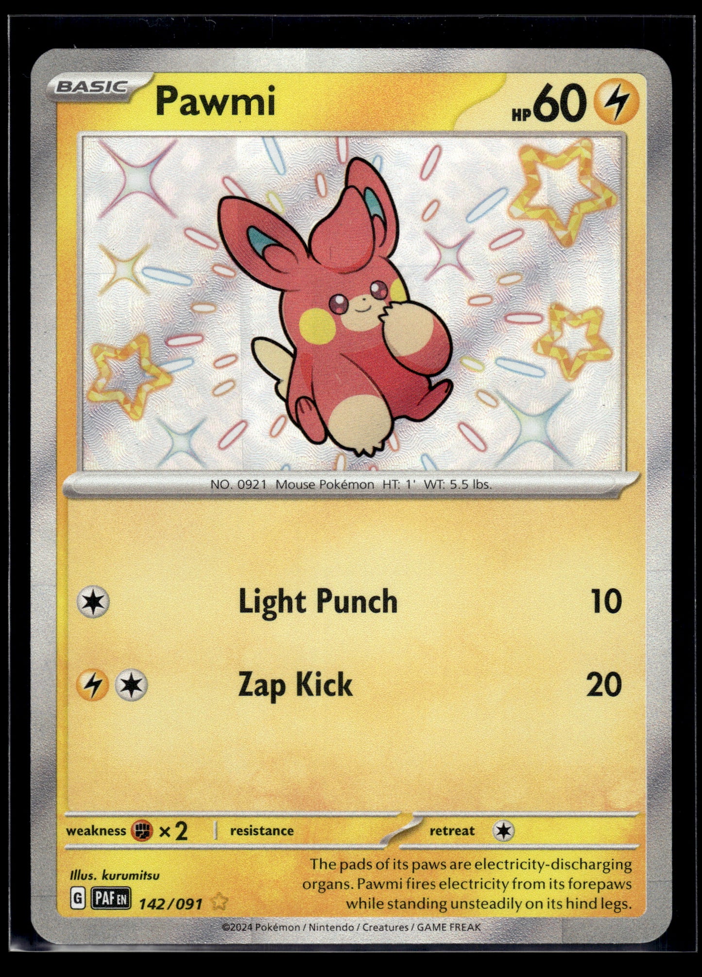 Pawmi #142/091 Paldean Fates VLP