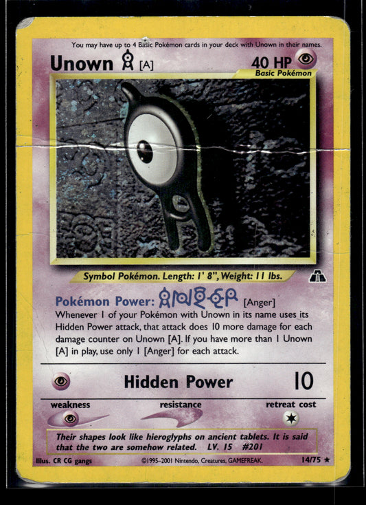 Unown #14/75 Neo Discovery HP