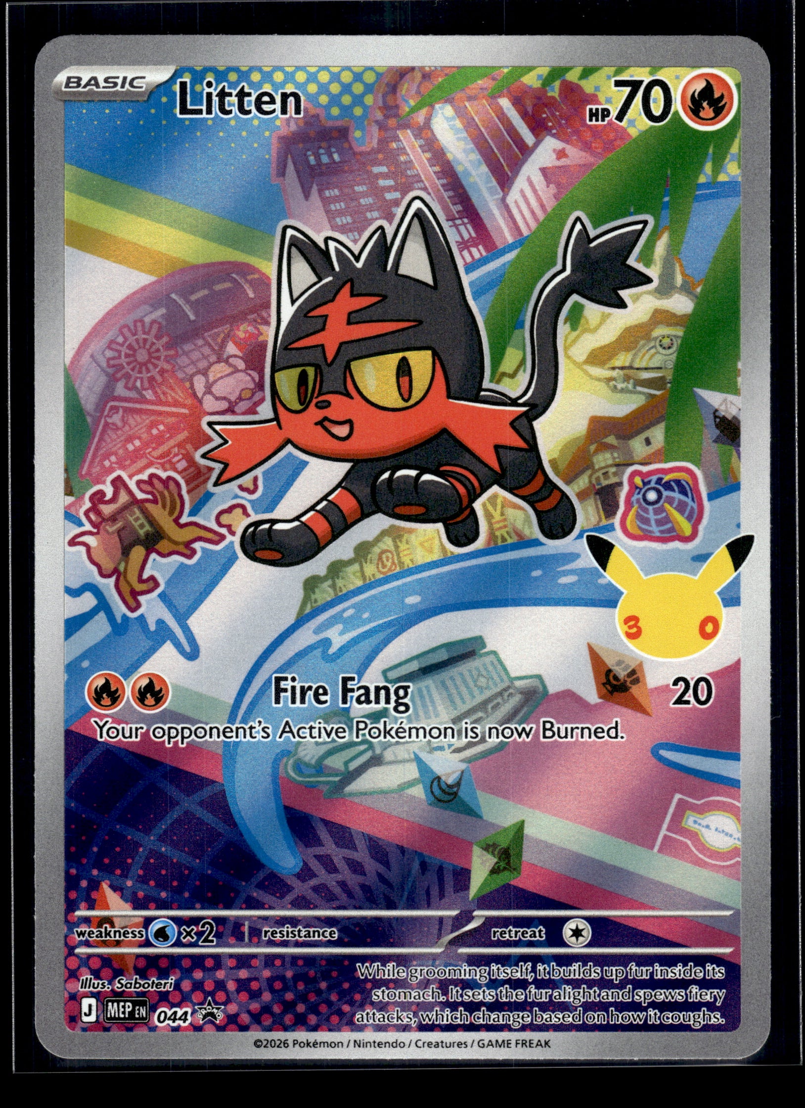 Litten #044 Mega Evolution Promo NM