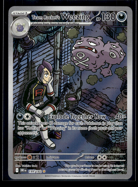 Team Rocket's Weezing #199/182 Destined Rivals LP