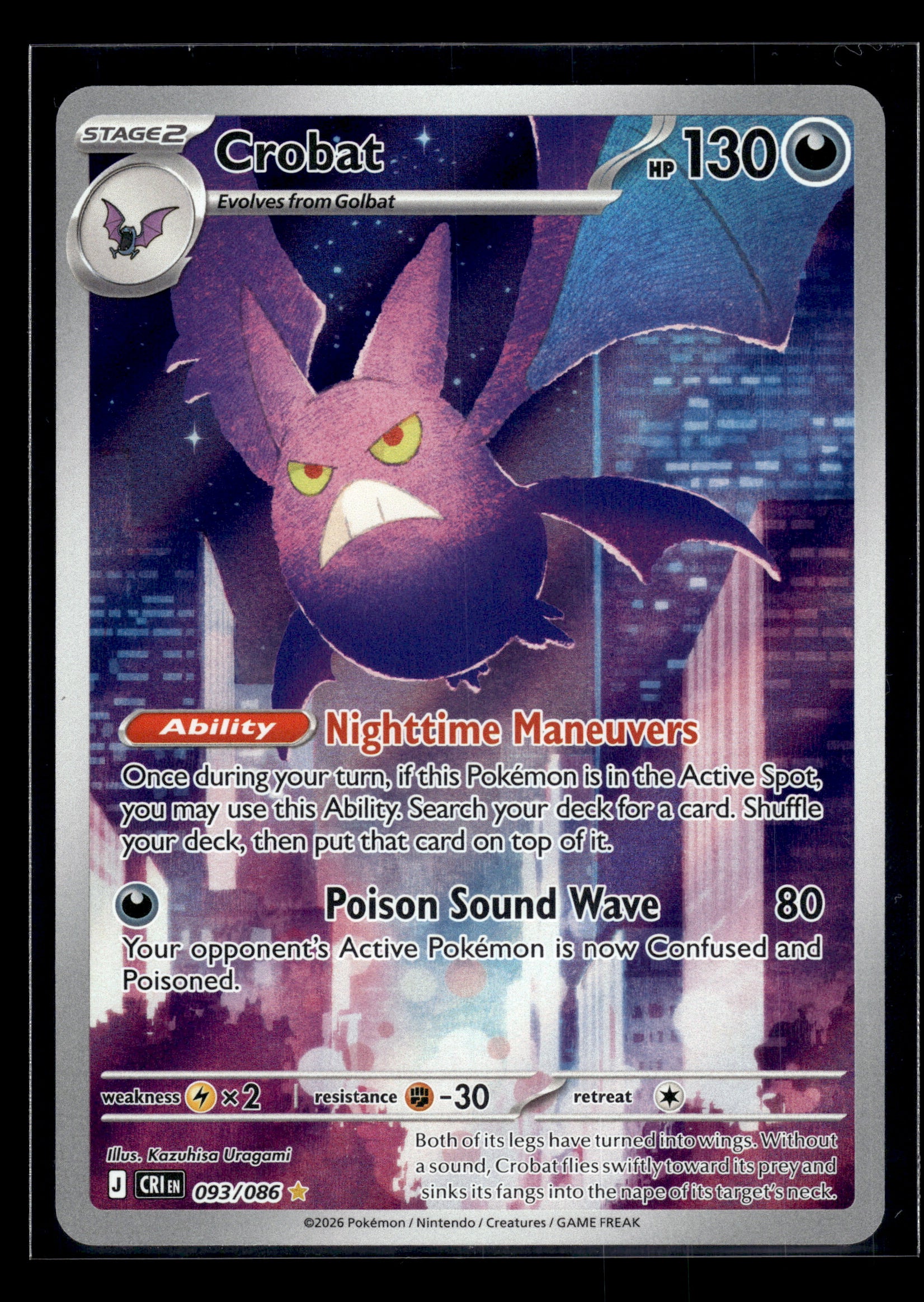 Crobat #093/086 Chaos Rising NM