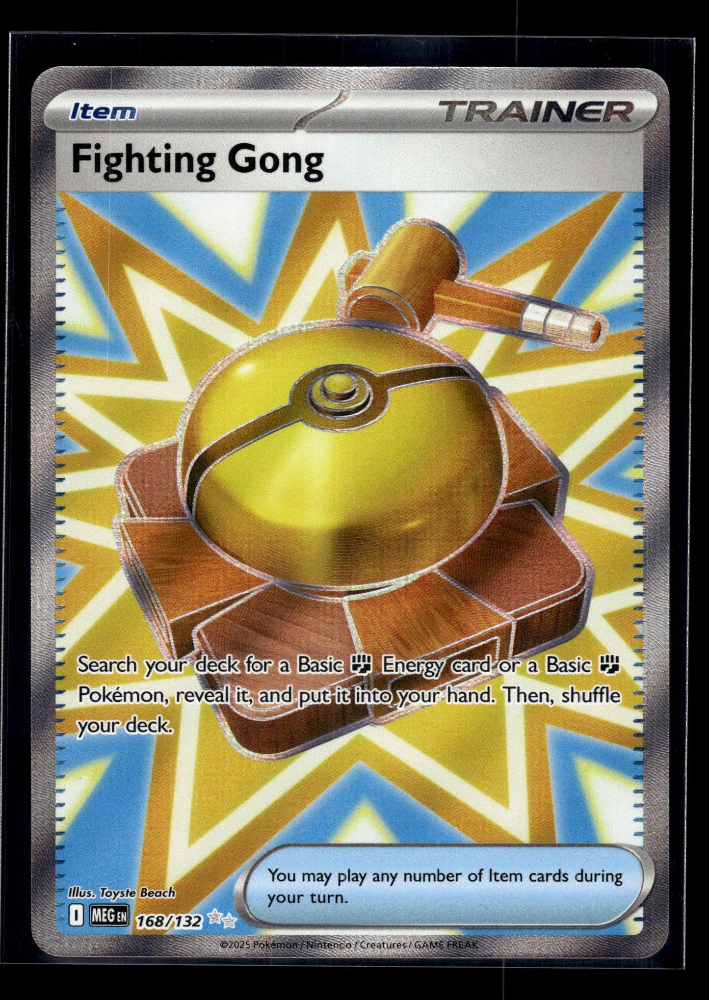 Fighting Gong #168/132 Mega Evolution NM