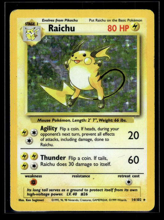 Raichu #014/102 Base Set MP