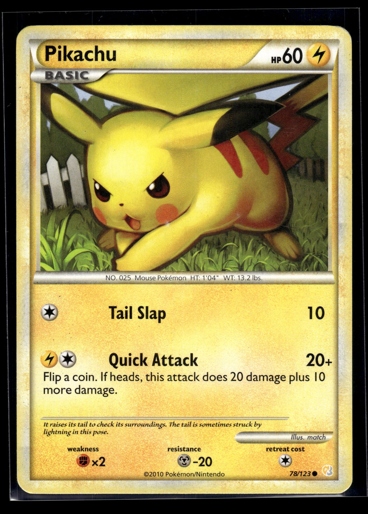 Pikachu #78/123 HeartGold SoulSilver MP