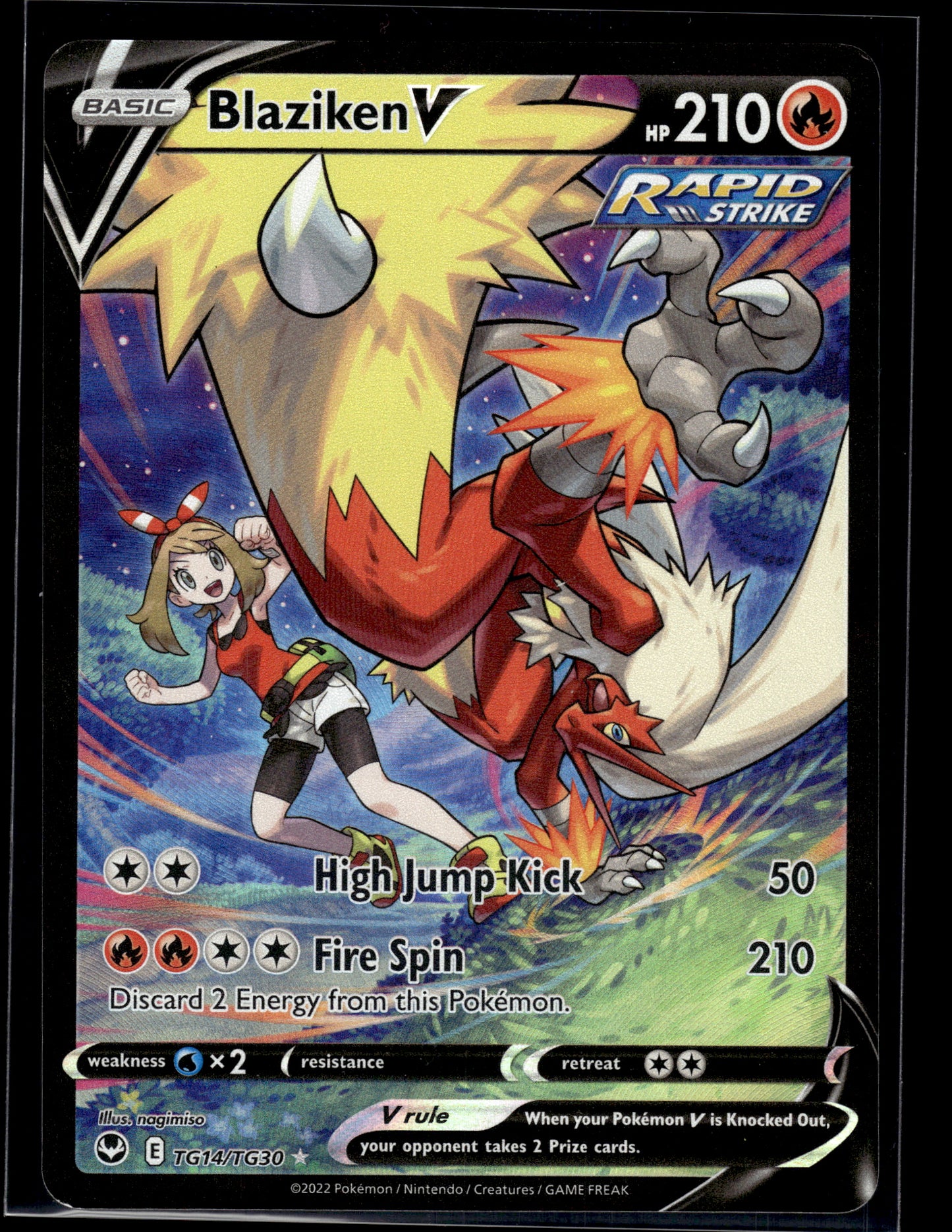Blaziken V #TG14/TG30 Silver Tempest Trainer Gallery LP